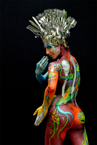 Illustration for article titled Phantasmagoric body art from this year's World Bodypainting Festival